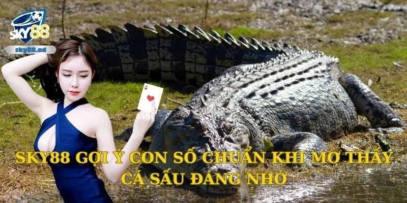 Sky88 gợi ý con số chuẩn khi mơ thấy cá sấu đáng nhớ